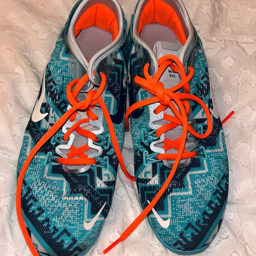 Nike Free TR Fit 4 (blue & white) (custom) (8W)